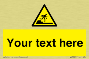 Custom warning Submerged step or steps